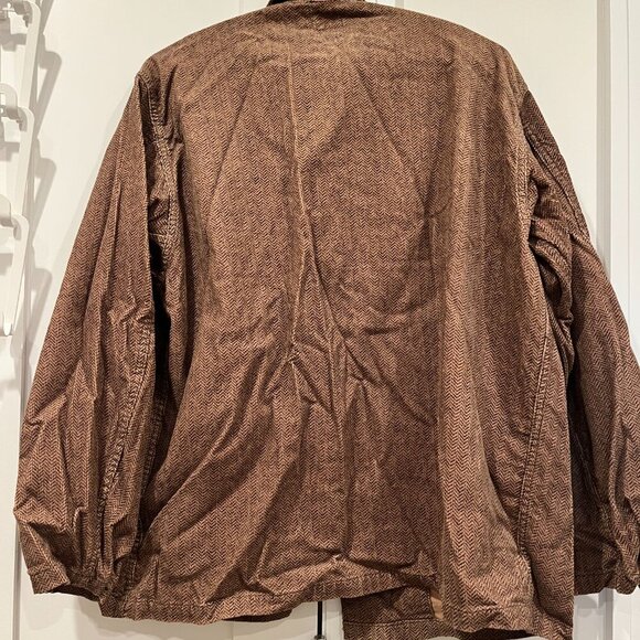 Post O'alls WALKABOUT Men's Shirt Jacket in herringbone print corduroy brown - Picture 5 of 6